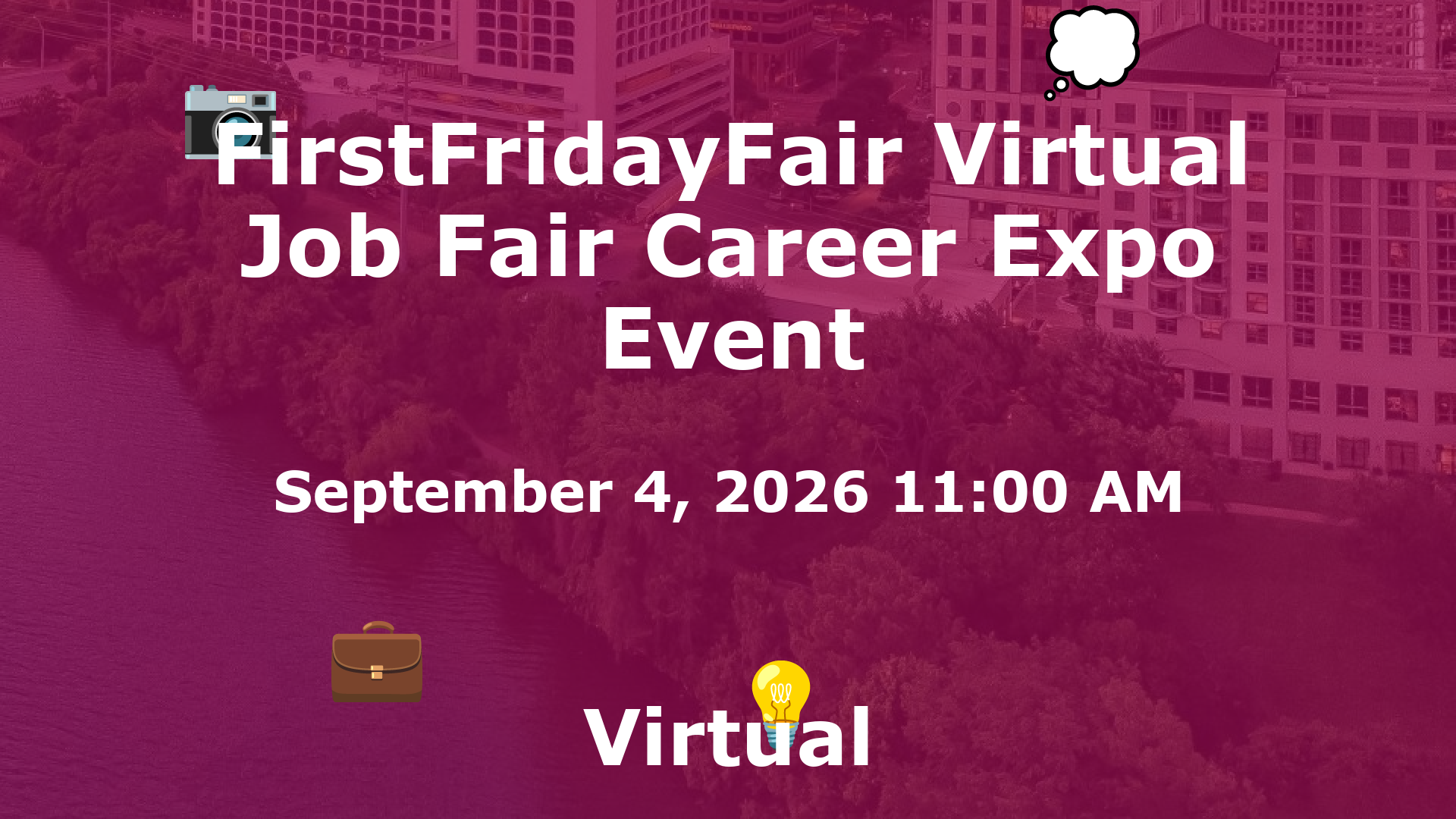 FirstFridayFair Virtual Job Fair Career Expo Event event image
